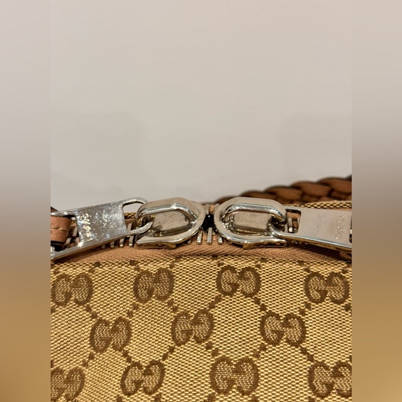 Authentic Pre-Owned Gucci Bamboo Bar Shoulder Bag GG Canvas Medium - Picture 3 of 17